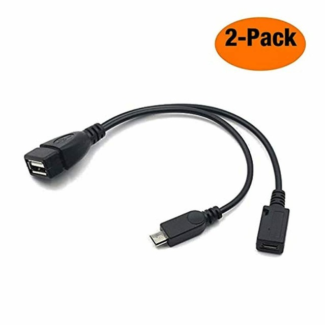 2in1 Micro USB USB Adapter OTG + Power Cable Firestick