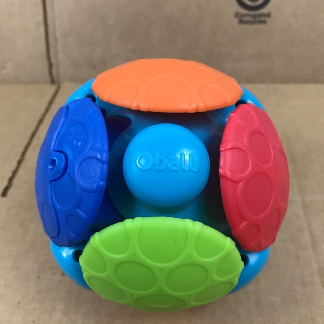 Oball Wobble Bobble Ball Baby Toy Sounds Vibrates Encourages Crawling