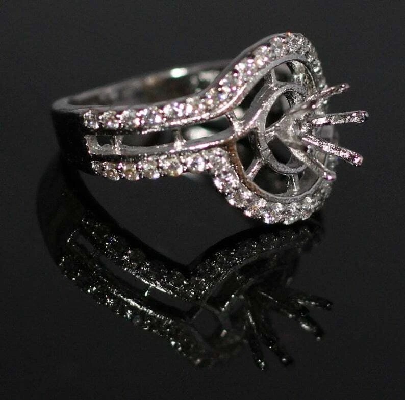Sterling Silver Semi Mount Ring Settings Discount