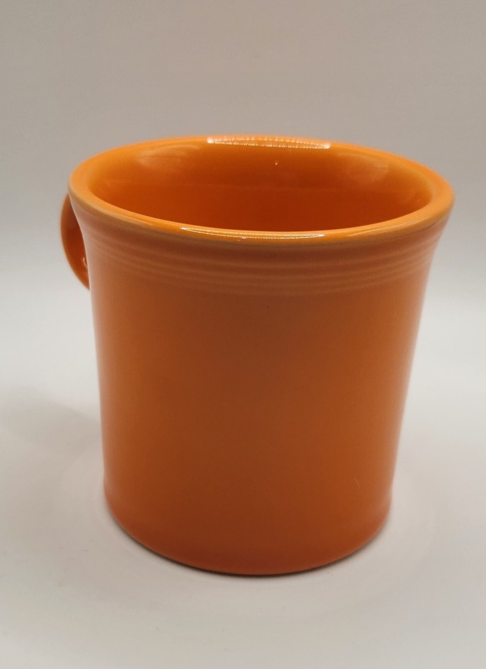 Fiesta Ware Mug Orange Tangerine Ring handle Tom Jerry Homer Laughlin