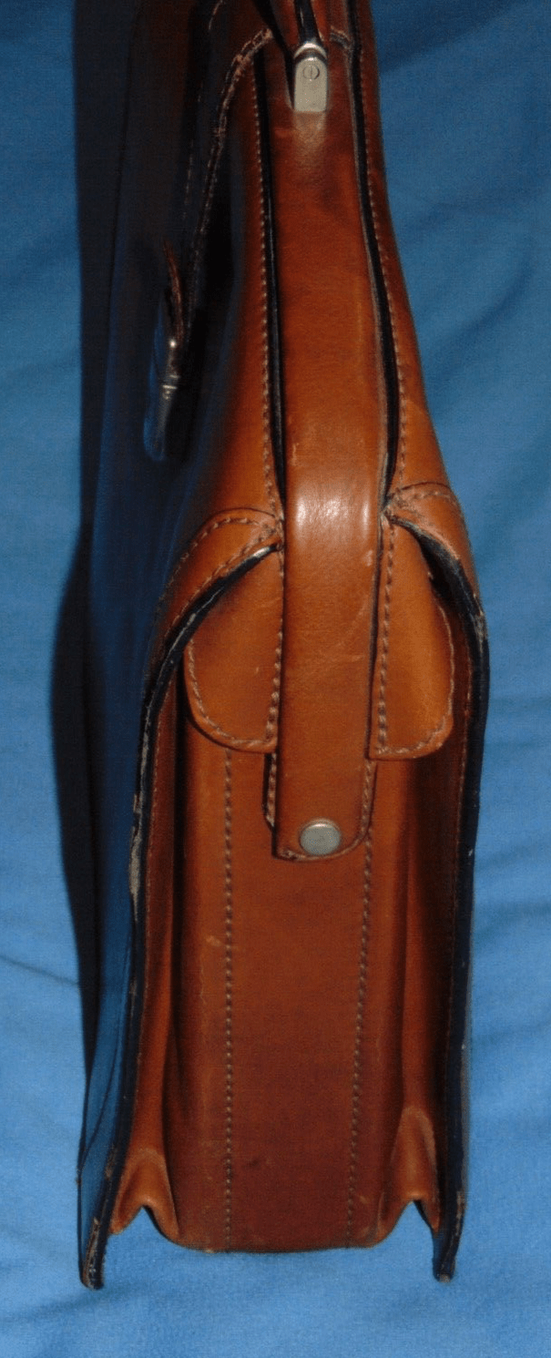 Bosca 17” Brown Leather Briefcase, Lawyer Doctor Attorney eBay