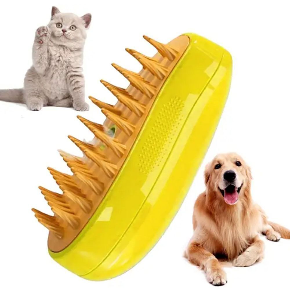 Anti Flying Hair Cat Steam Brush 3 In1 Dog Comb Durable Pet Hair