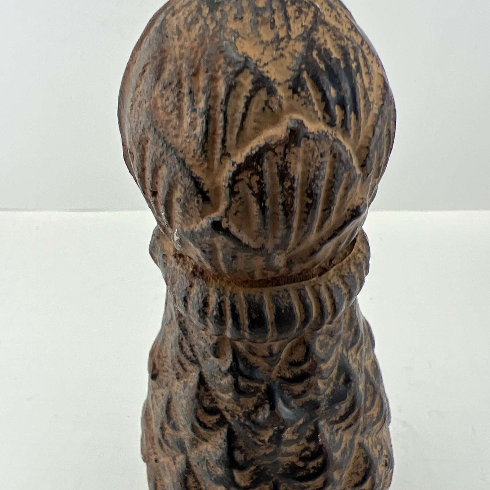 Vintage Solid Cast Iron Pineapple Finial ,door Stop Bookend 4.25 Lbs x