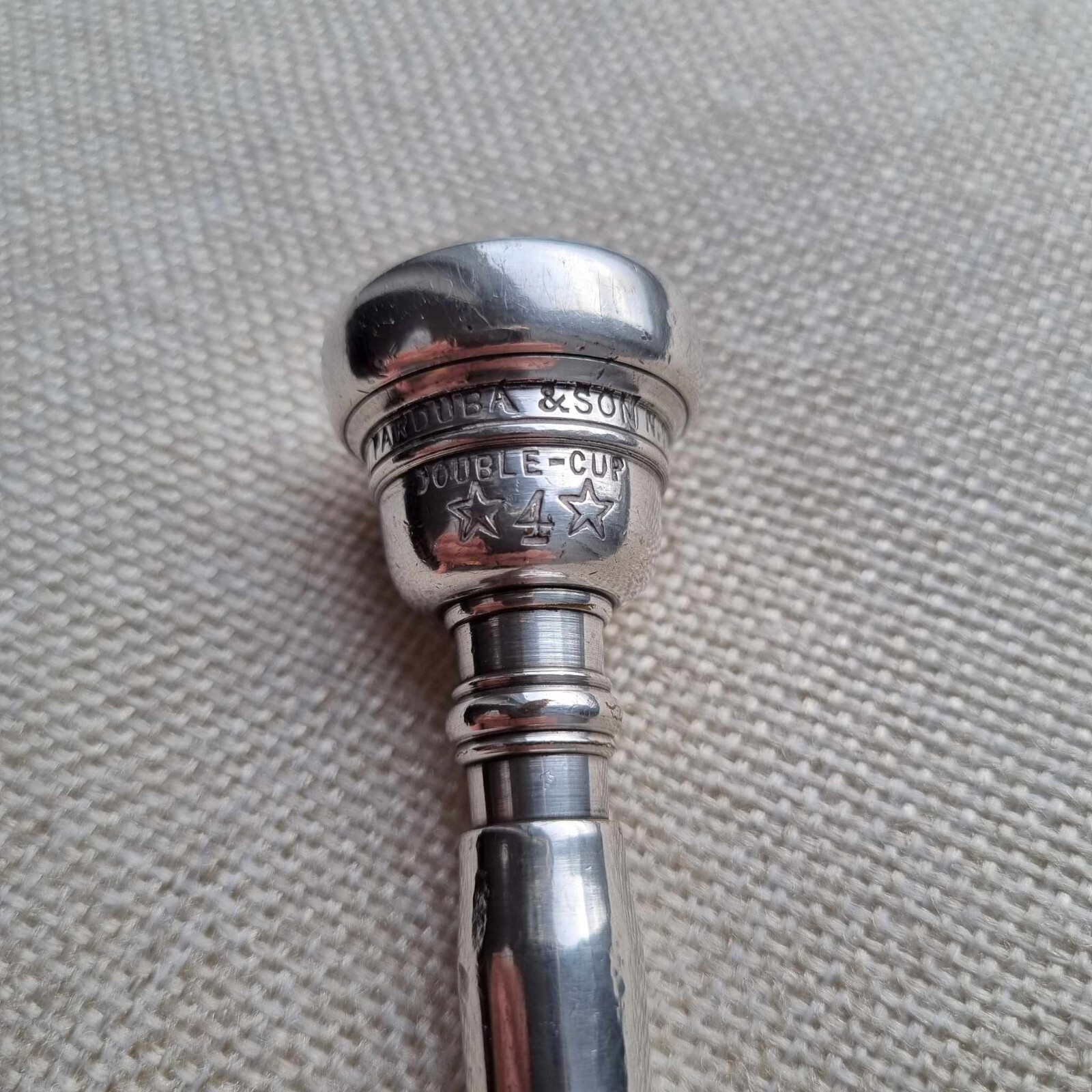 1st GEN PARDUBA Cushion rim Double Cup trumpet mouthpiece New York FREE