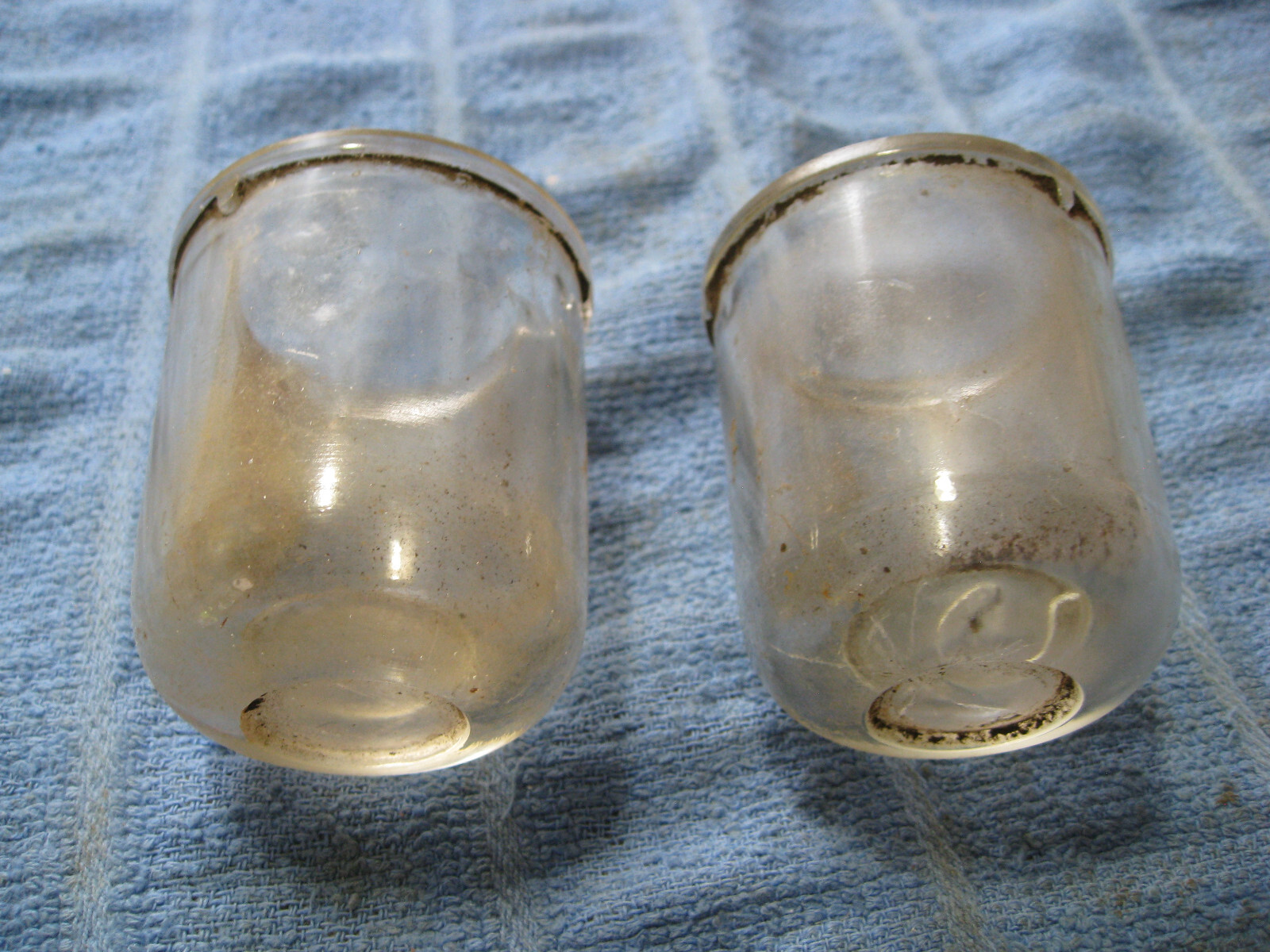 Vintage Fuel Filter Sediment Bowl 2 Glass Sediment Bowls eBay