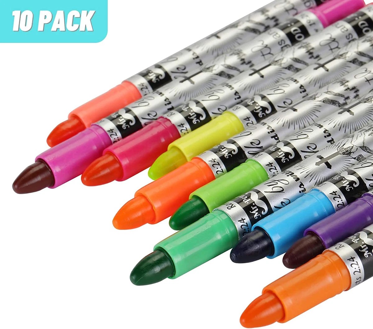 Mr. Pen Bible Gel Highlighters Markers, 10 Pack, No Bleed, Through, Mr