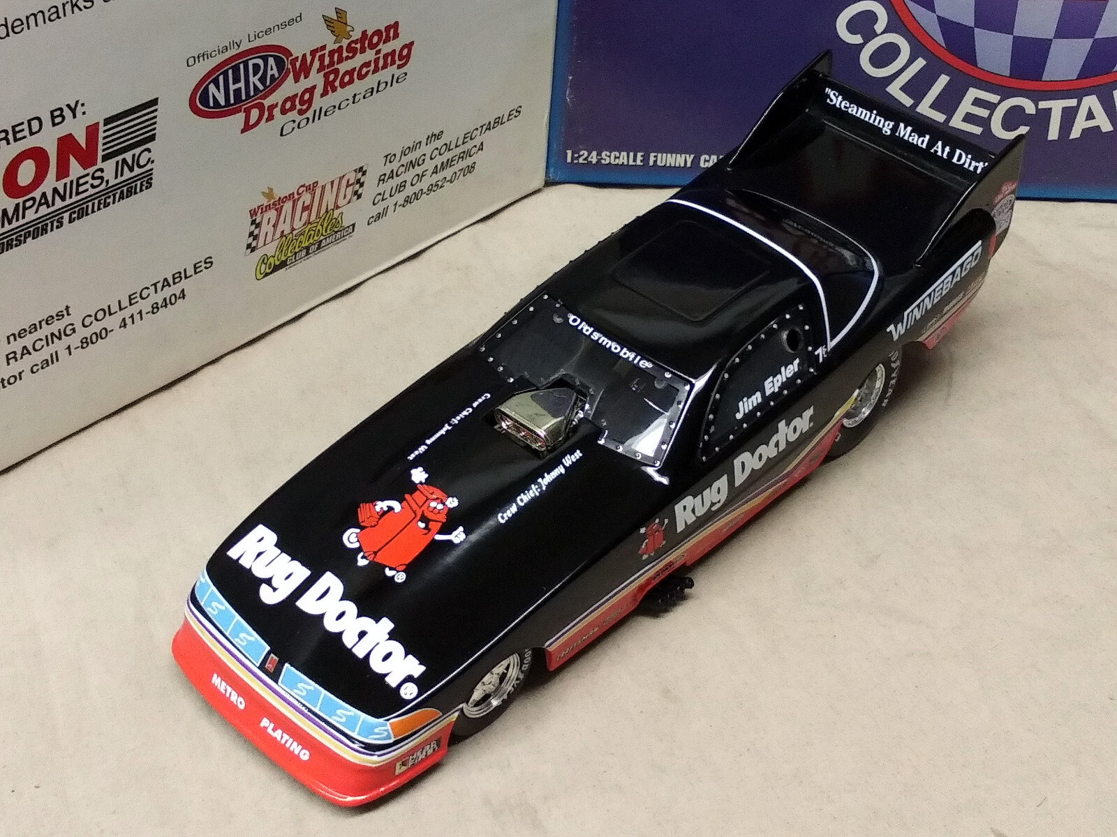 Vintage NHRA Jim Epler Rug Doctor 1994 Oldsmobile Funny Car eBay