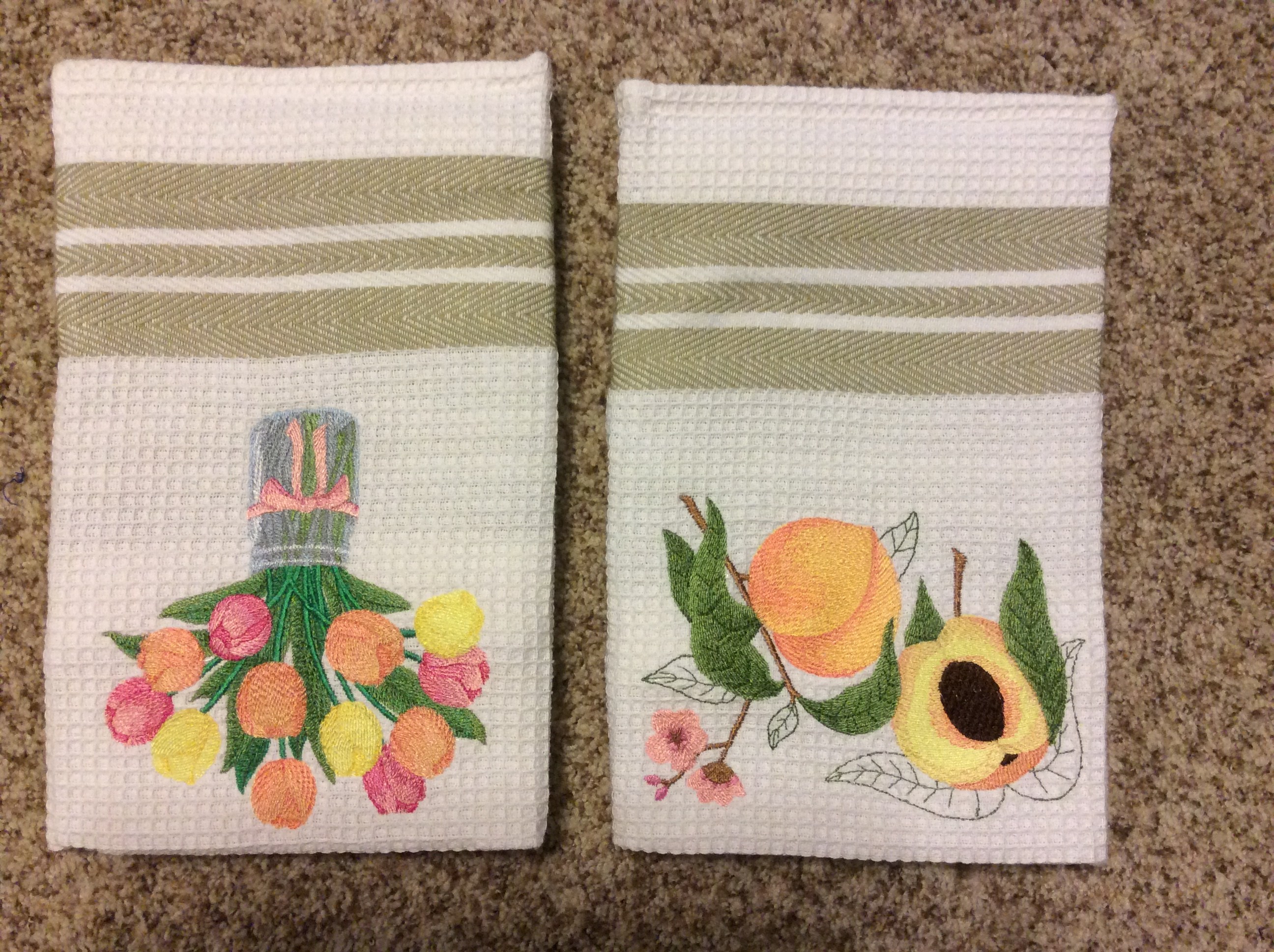 81 Stunning kitchen towel machine embroidery design free Trend Of The Year