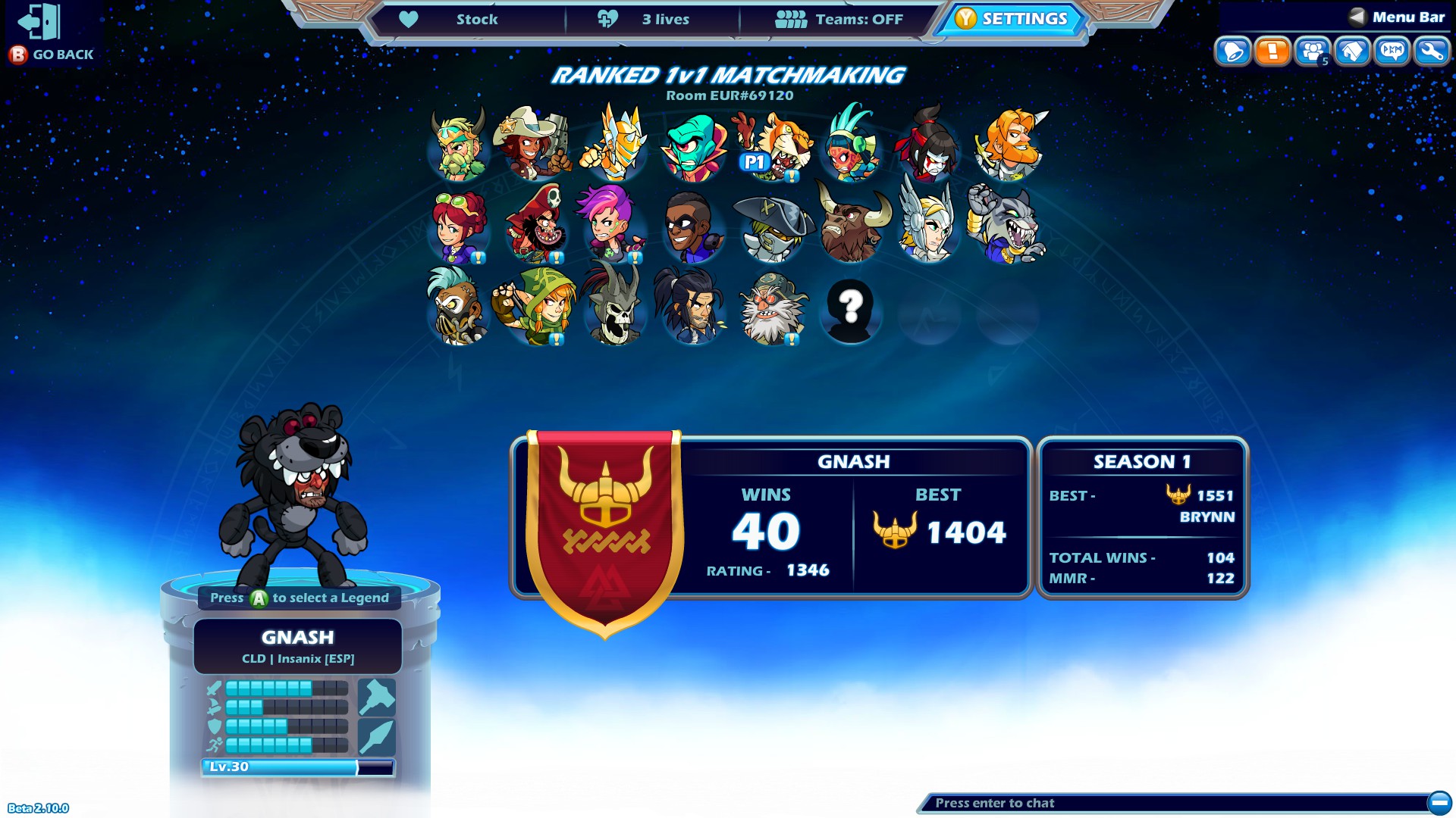 New ranked system is perfect. r/Brawlhalla