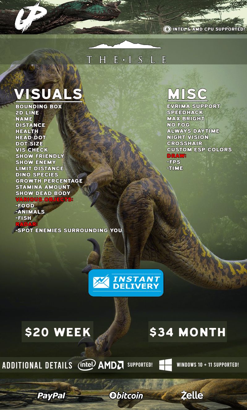 [Selling] the isle evrima supported infinite stamina night vision