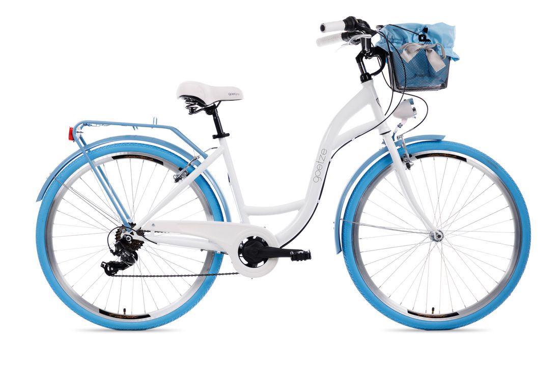 DAMSKI ROWER MIEJSKI GOETZE 28 MOOD 7B LEKKI SHIMANO KOSZ ERLI.pl