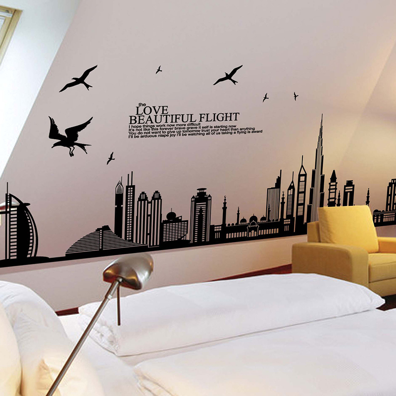 Wholesale Dubai City UAE Decal Home Room Wall Sticker Decor Aulola UK
