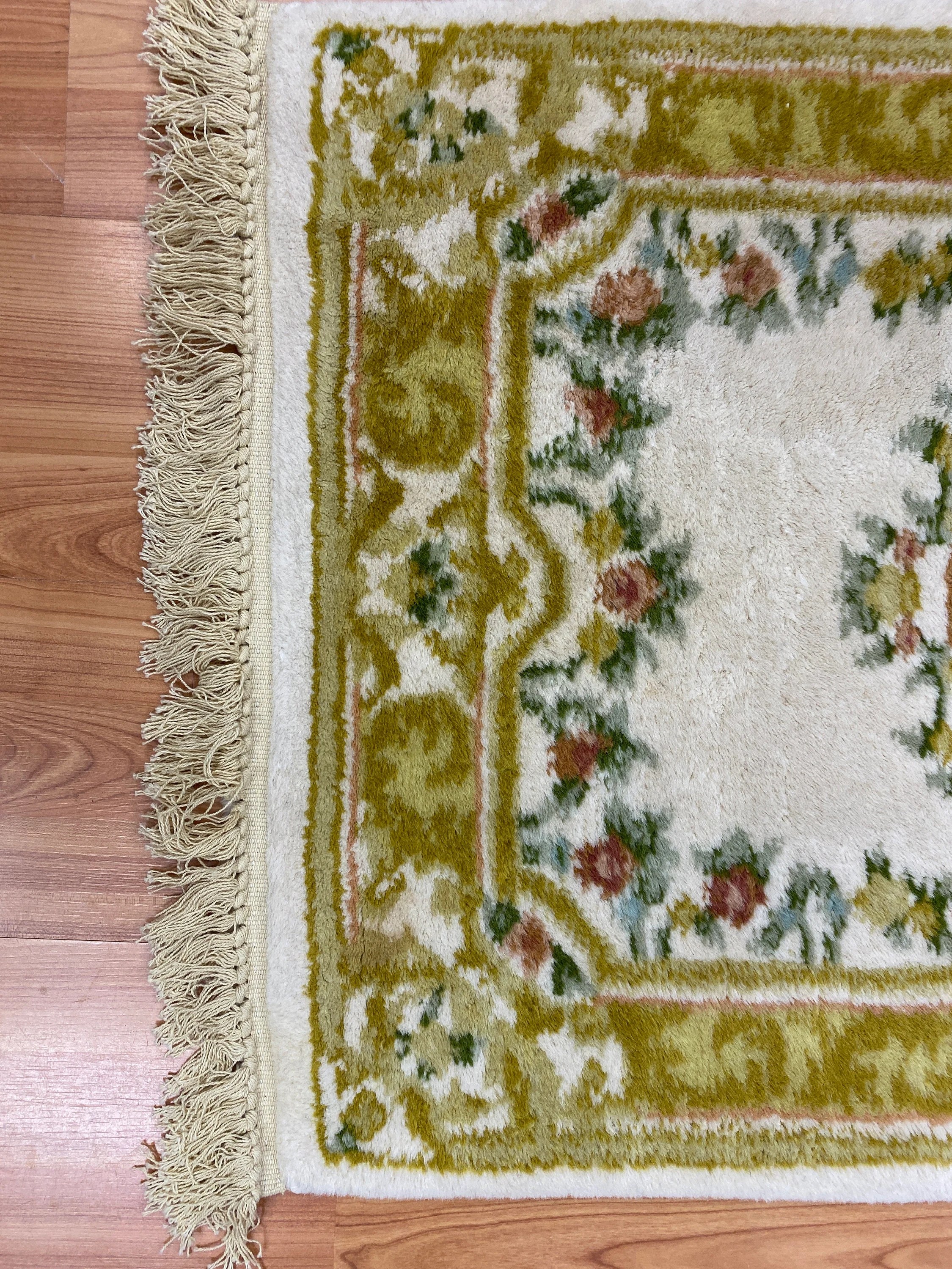 2' x 3' Chinese Aubusson Oriental Rug Full Pile Hand Made 100 Wool