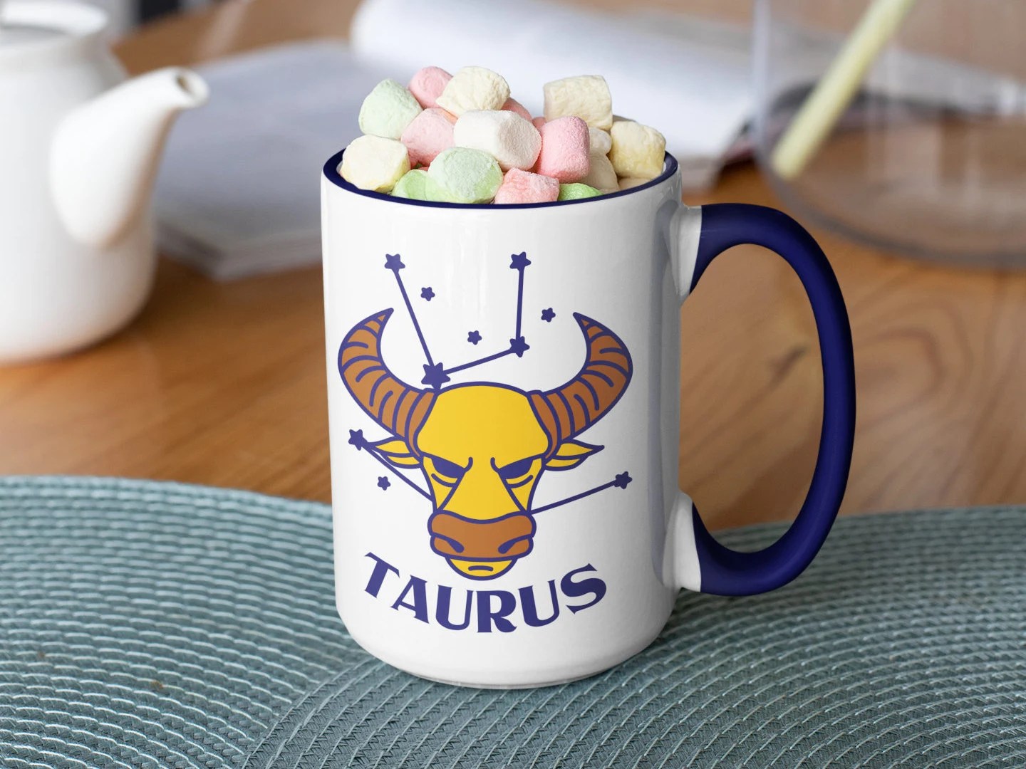 Zodiac Mug Taurus Gift Horoscope Mug Zodiac Gift Taurus Etsy
