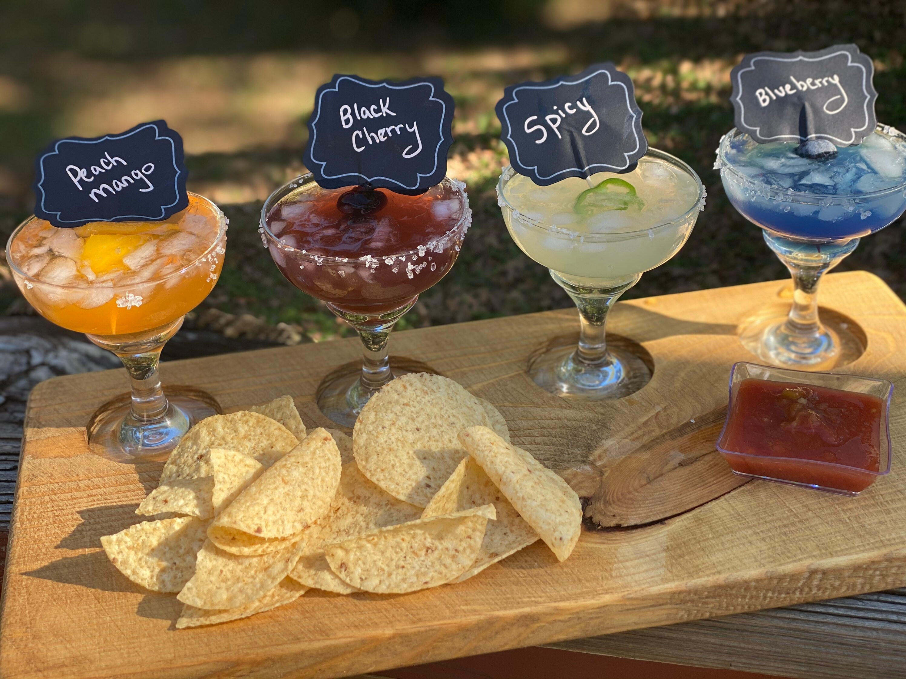 Handcrafted Margarita Flight Board Includes 4 Mini Margarita Etsy