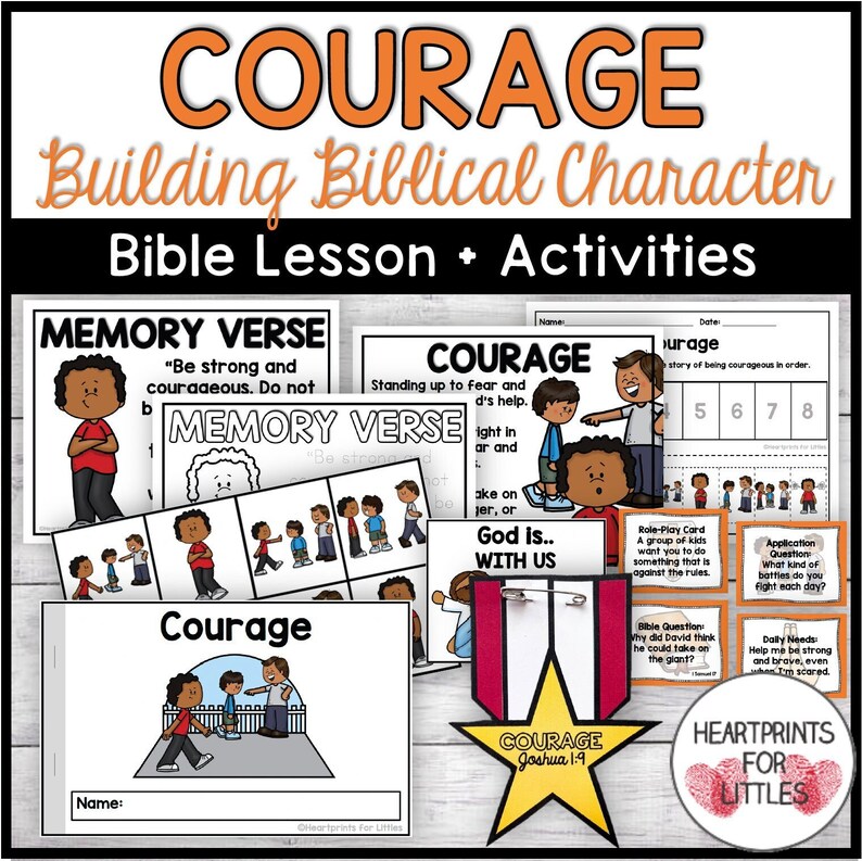 Courage Bible Lesson & Activities, Building Biblical Character