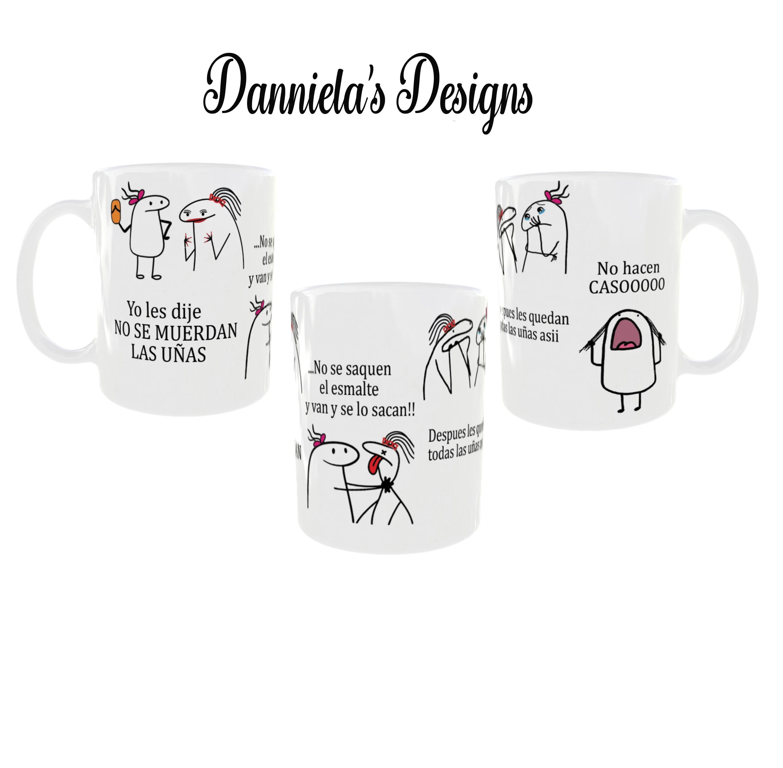 Flork Mug No se muerdan las uñas