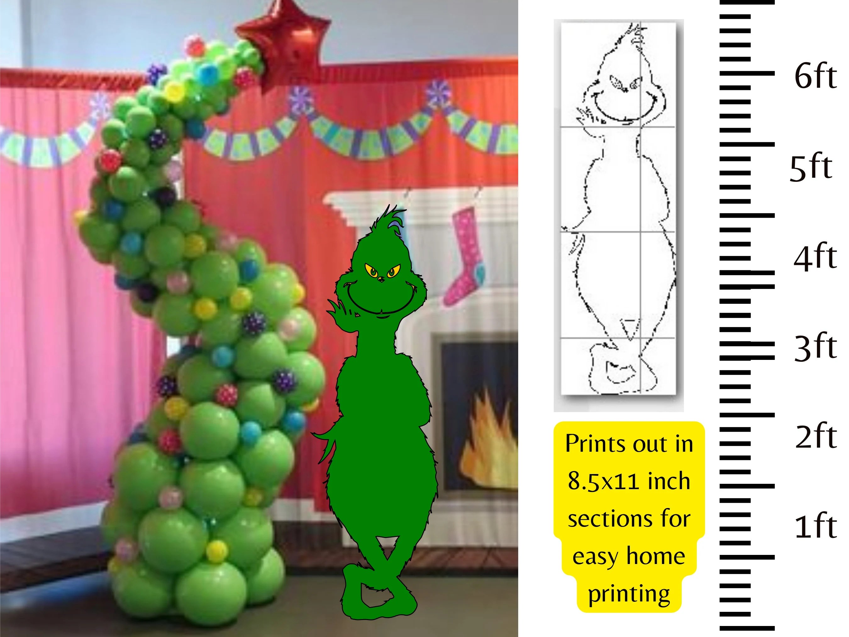 K8 Life Size Whoville Character ,christmas Stencil Template Bundle Pdf
