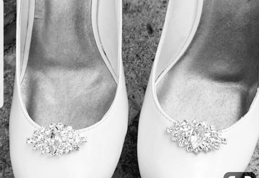 Rhinestone Shoe Clips Silver Shoe Clips Jewel Clips for Etsy