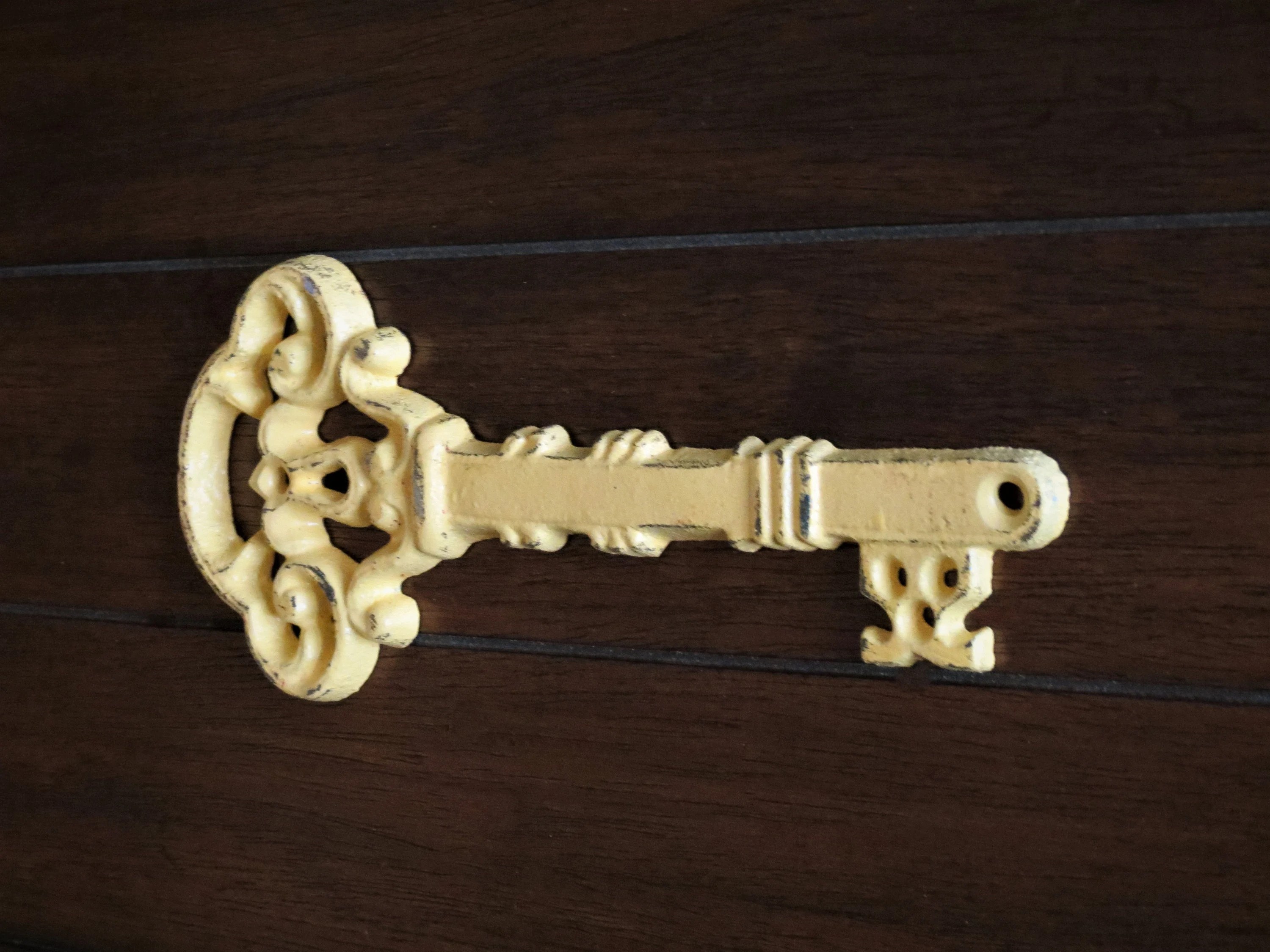 Wall Key Decor or Paperweight / Skeleton Key / Cast Iron / Etsy