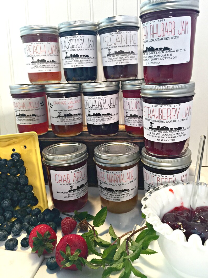 Apple Jam Flavors Choose from 5 Different Flavors Homemade Etsy
