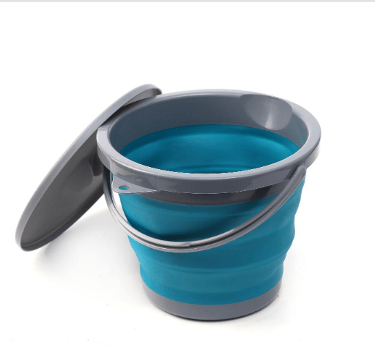 Buy Folding Silicone Bucket Outdoor Foldable Pail Storage Collapsible
