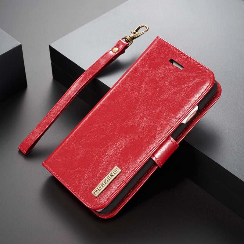 Buy DG.MING Genuine Leather Microfiber Case Flip Cover Phone Bag 2 in 1 Case For iphone