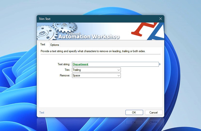Trim text and remove any special characters