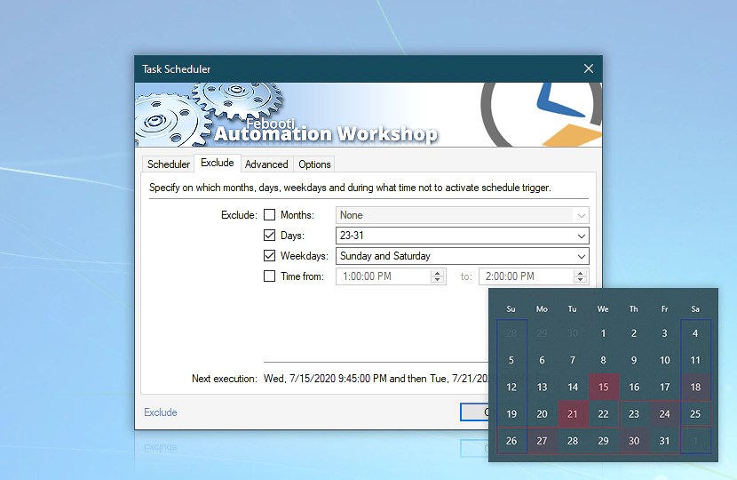Advanced Task Scheduler explained