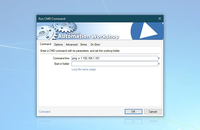 How to monitor a server with the ping command every 30 seconds?