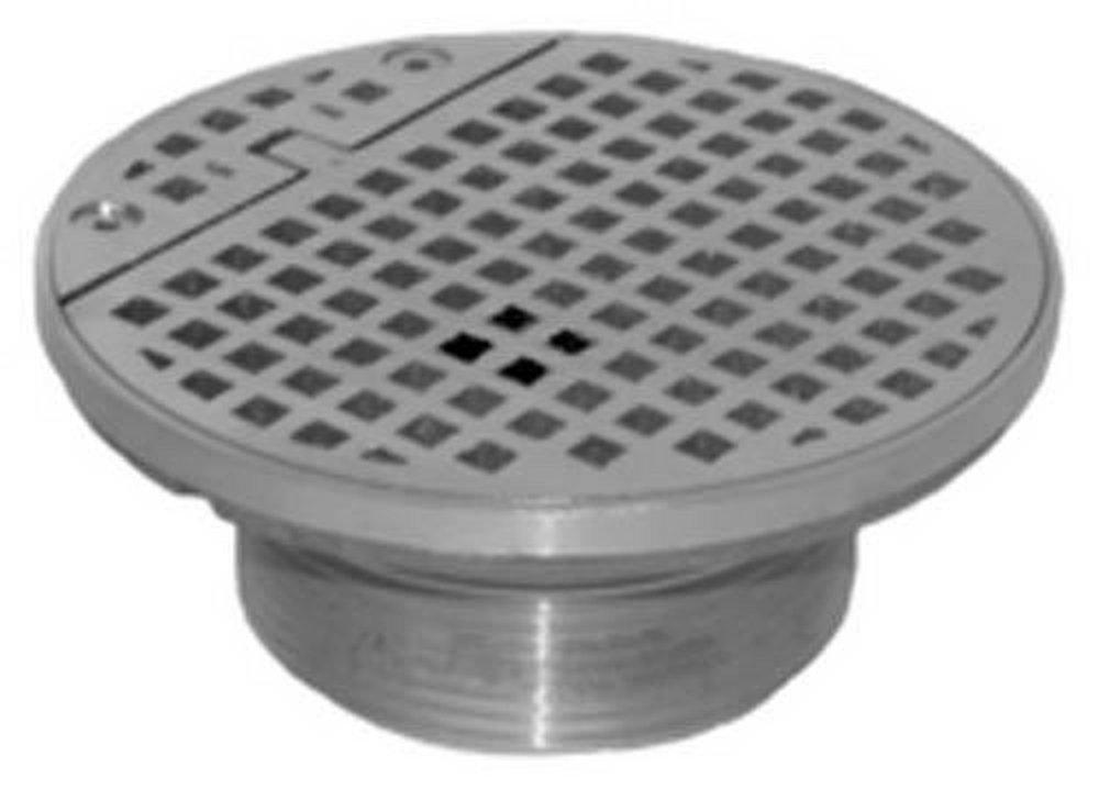 Wade 3 in. Push On Cast Iron Satin Nickel Bronze Floor Drain Ferguson