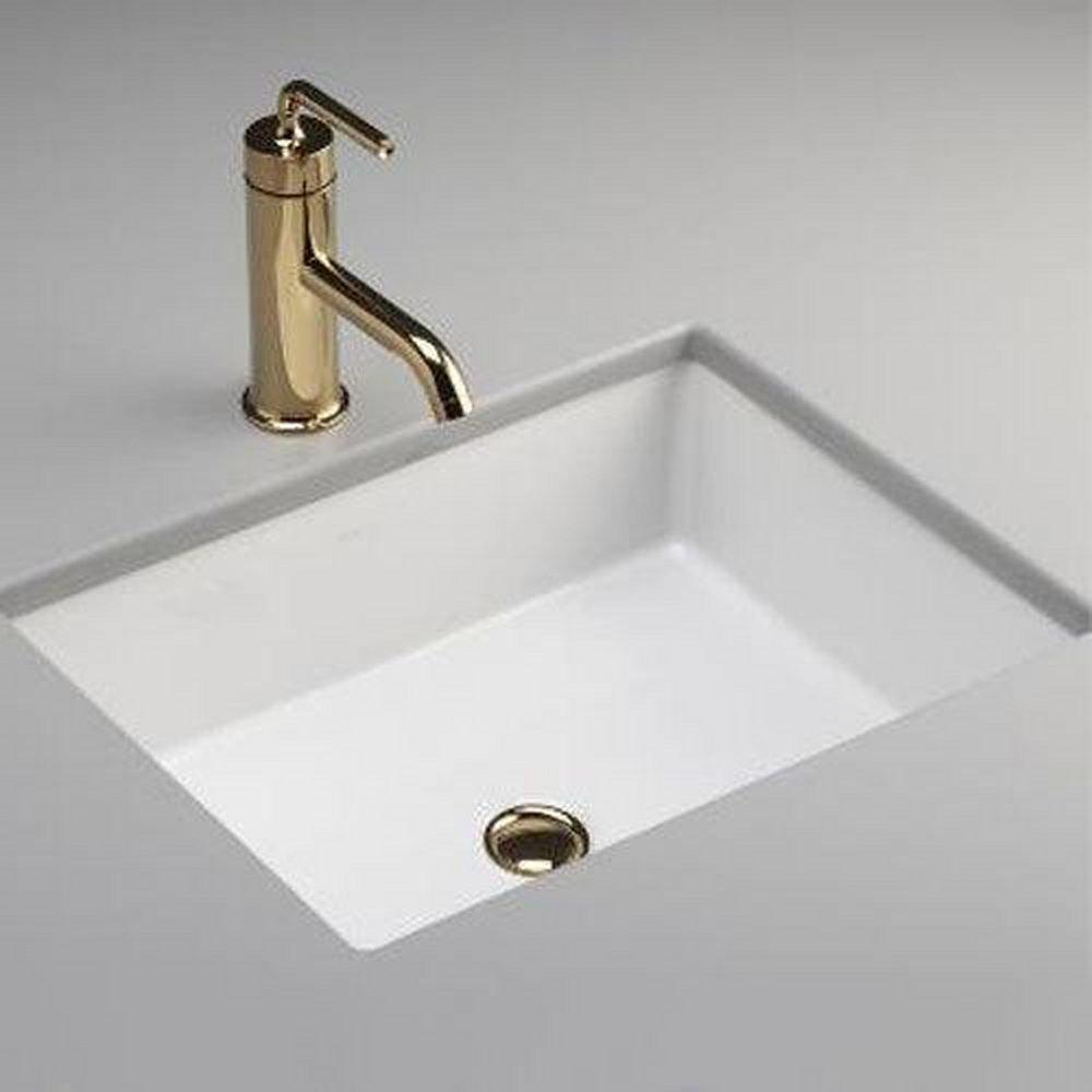 KOHLER 1913/16 x 155/8 in. Rectangular Undermount Bathroom Sink in