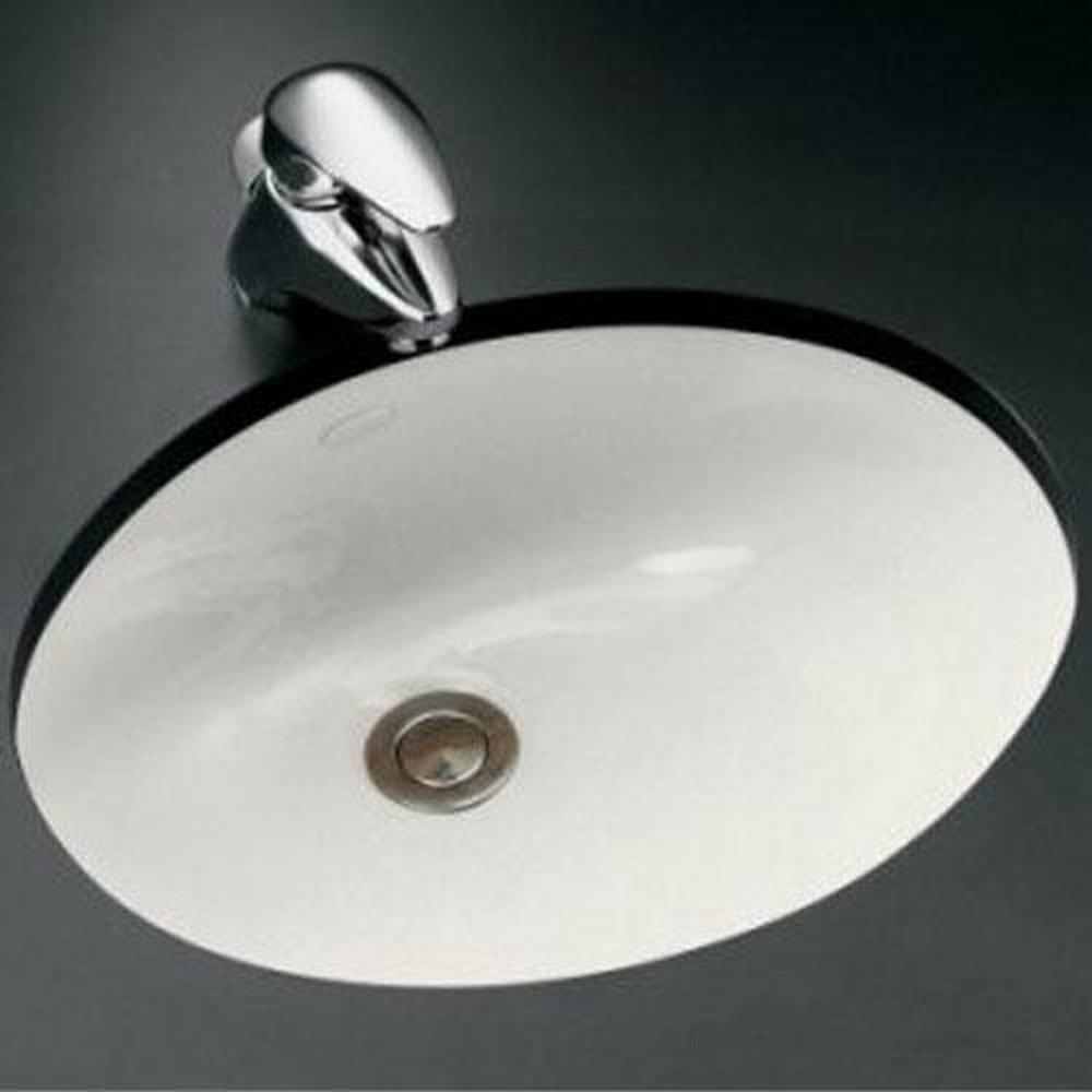 KOHLER 17 in. Undermount Oval Vitreous China Bathroom Sink in White