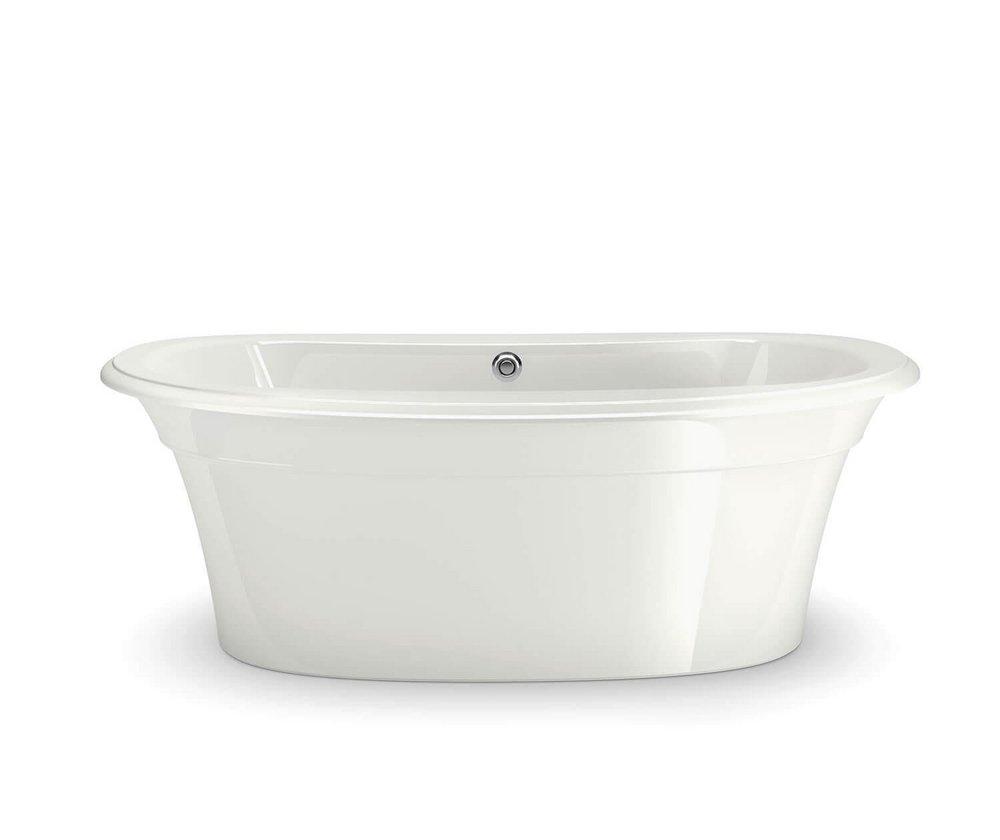 MAAX 66 x 36 in. Soaker Freestanding Bathtub with Center Drain in White
