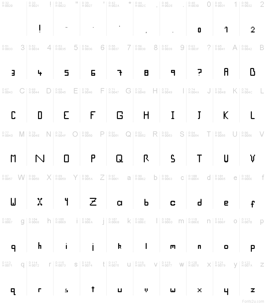 A Block Handwriting Regular font