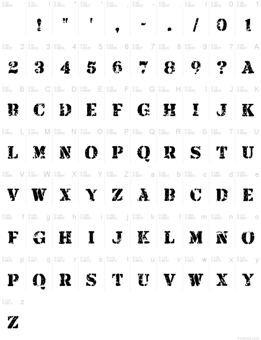 Armalite Rifle font