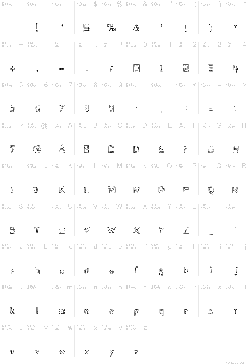 Blueprint Medium font