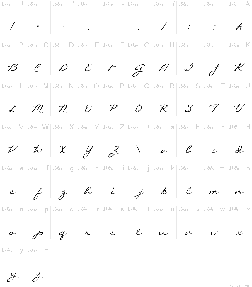 Callie Hand font