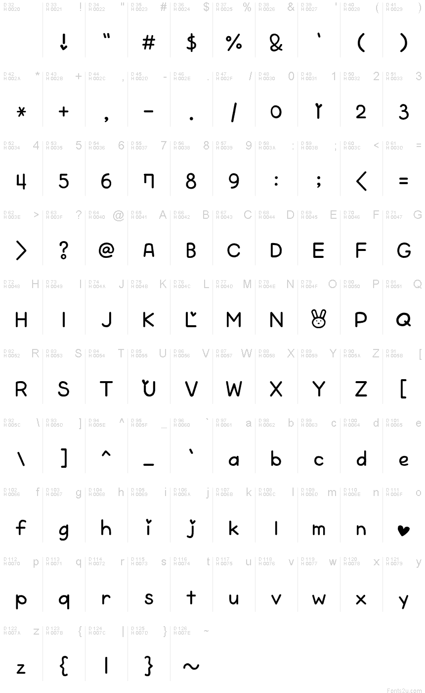 Cheeky Rabbit font