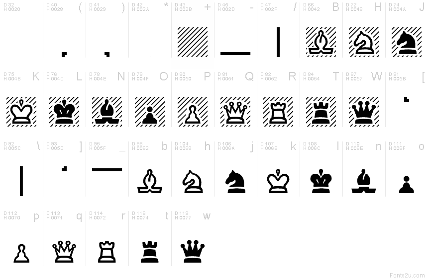Chess font
