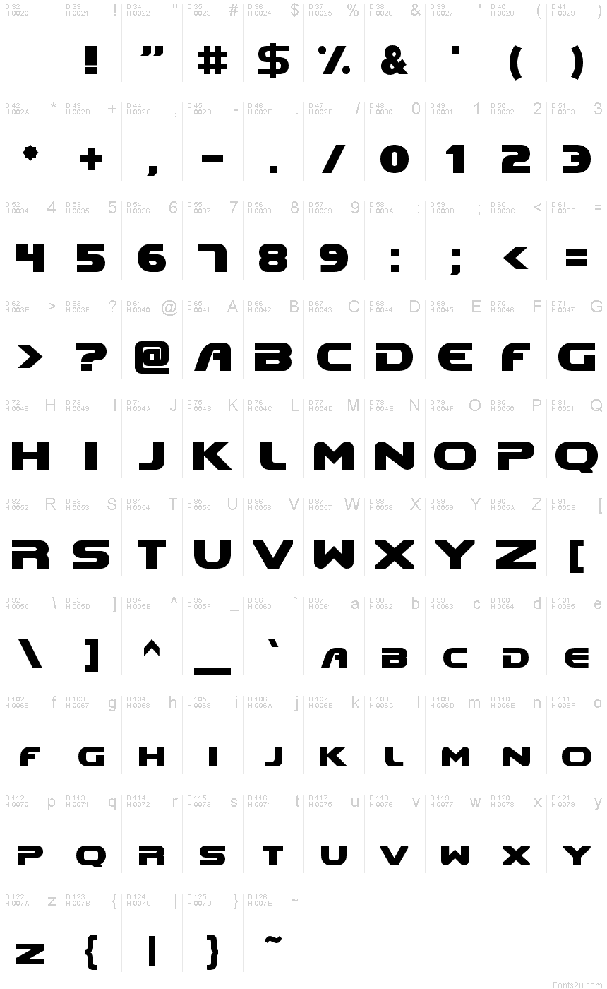 DooM font
