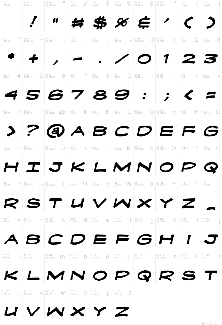 Fanboy Hardcore Bold font