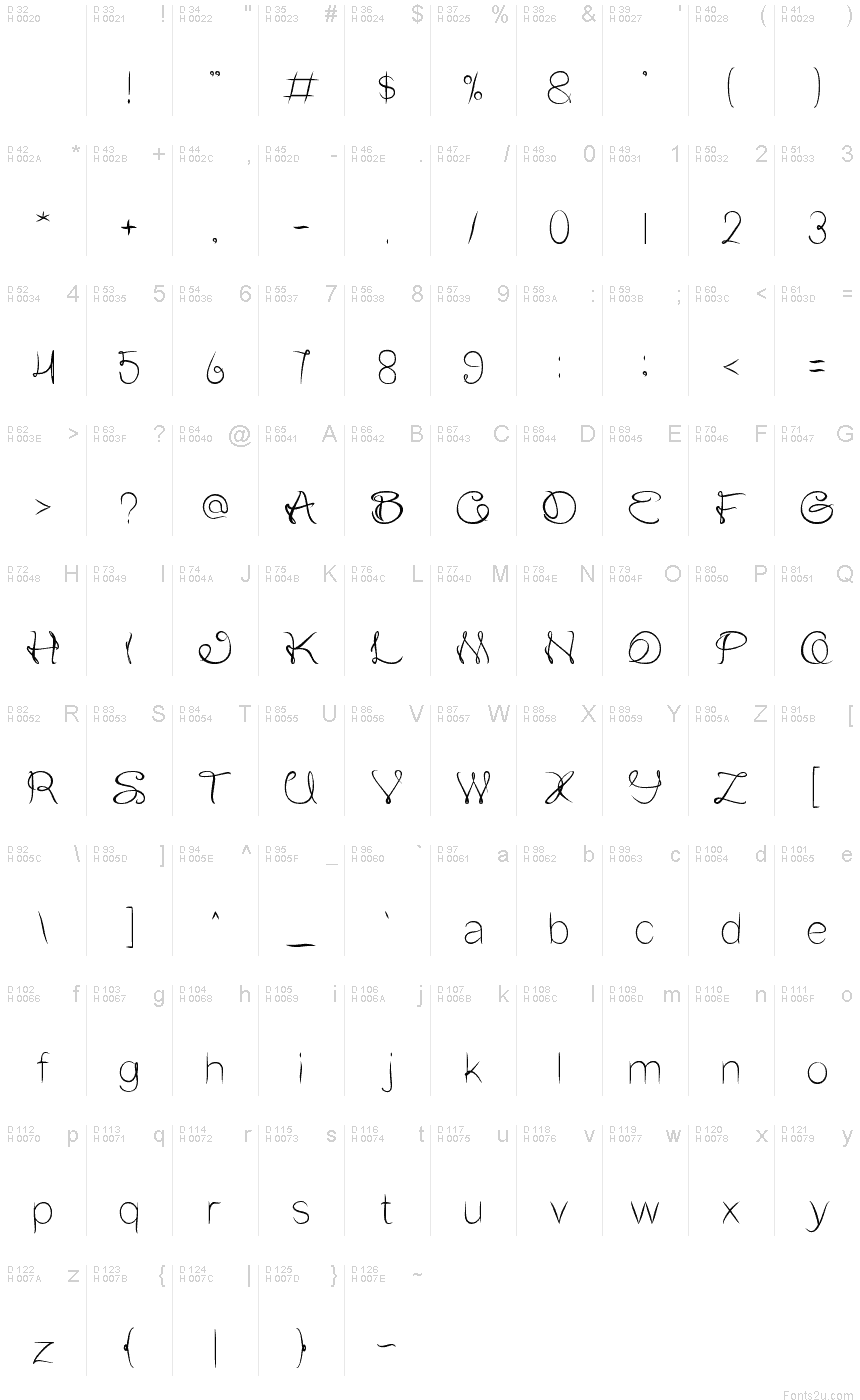 Flower In The Window font