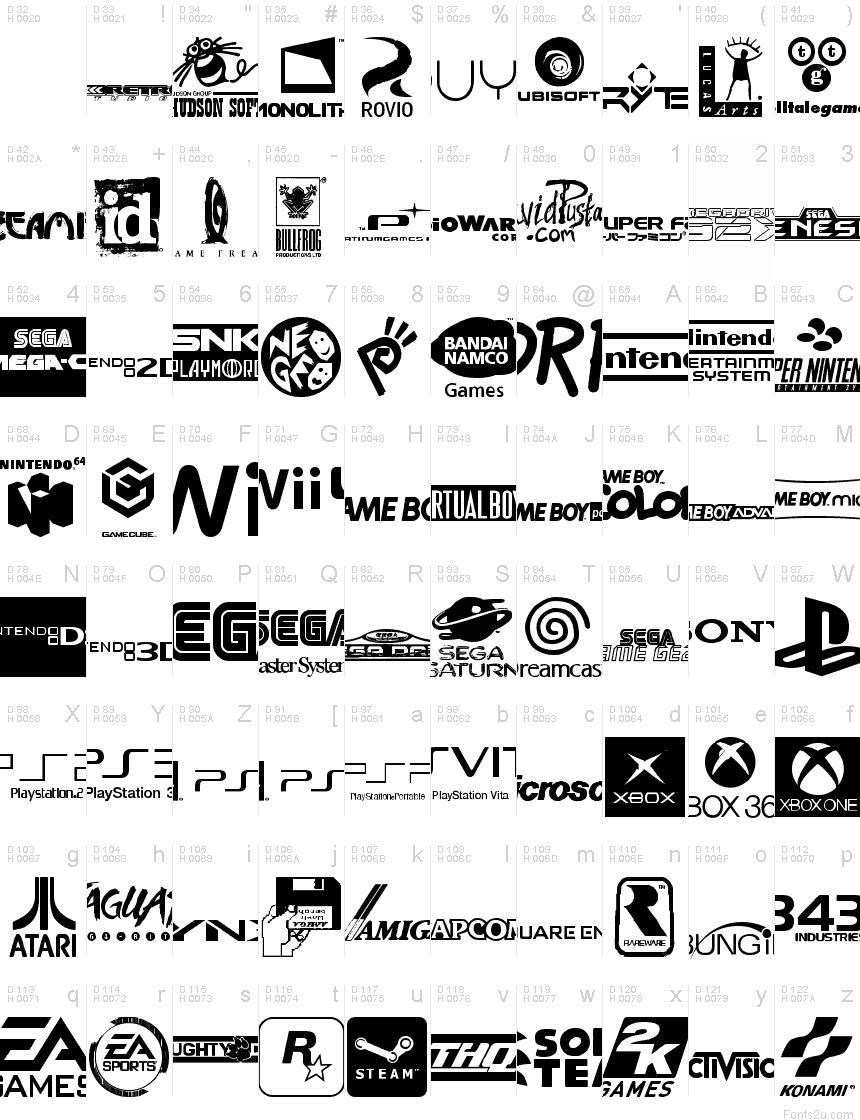 Game Logos font