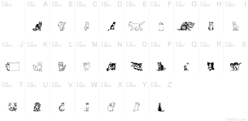 Kitty the Cat font