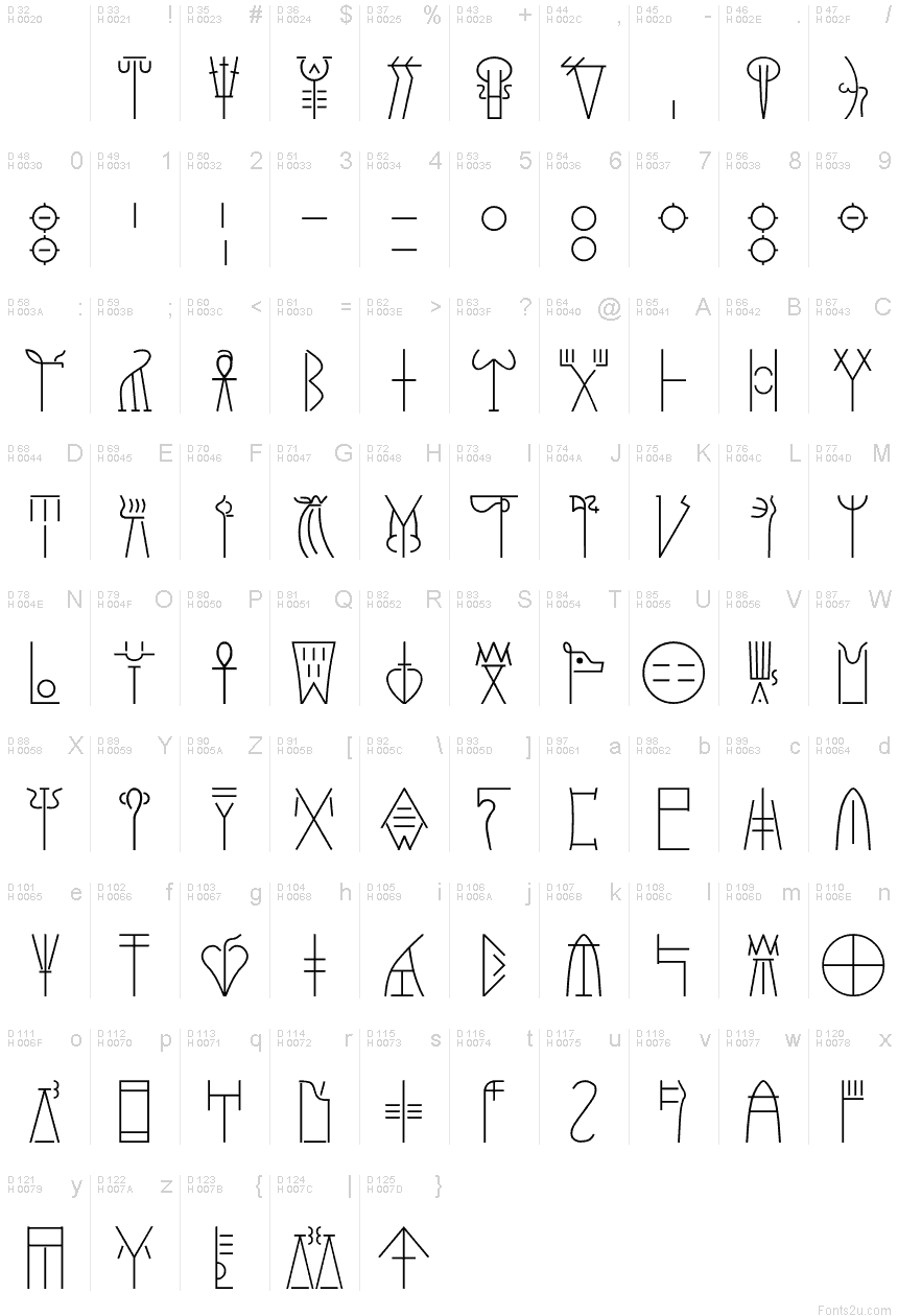 Linear B font