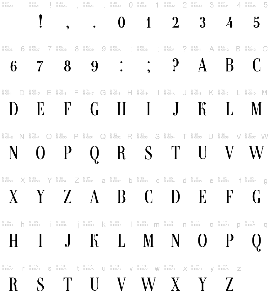 Magazine Regular font