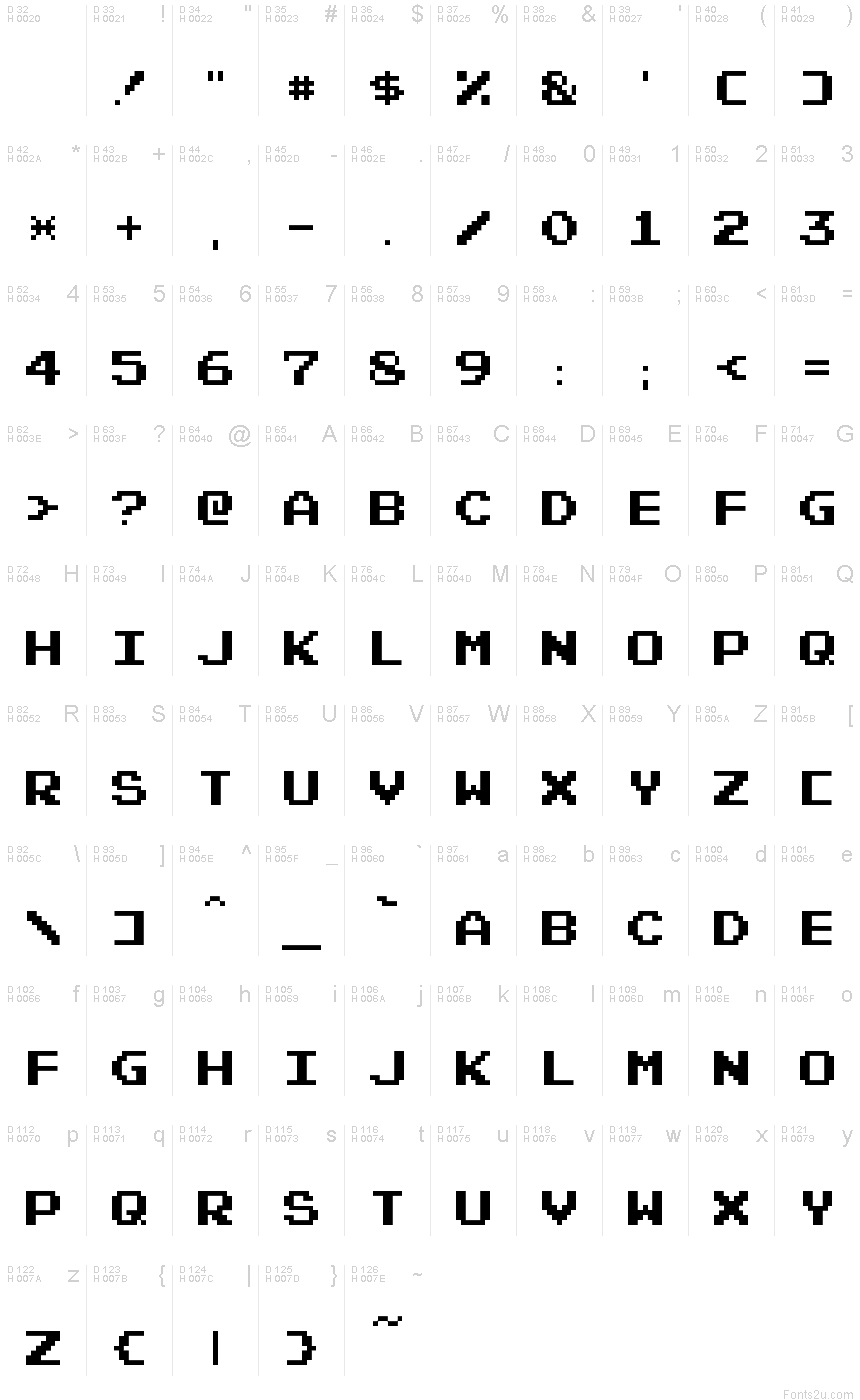 Nintendo Font