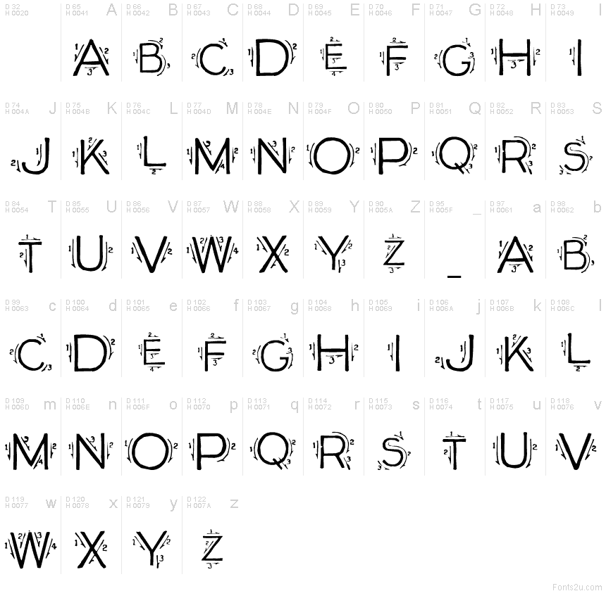 Single Stroke font