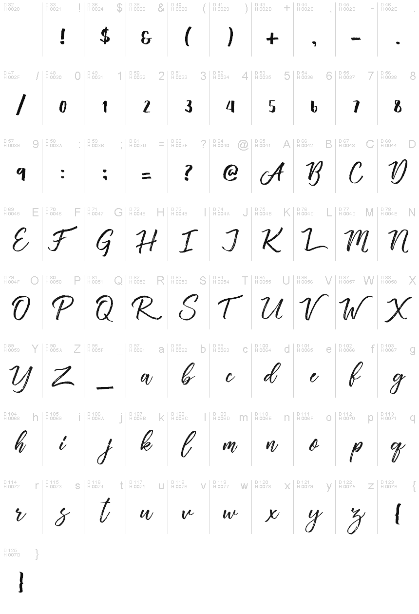 Vincentia font